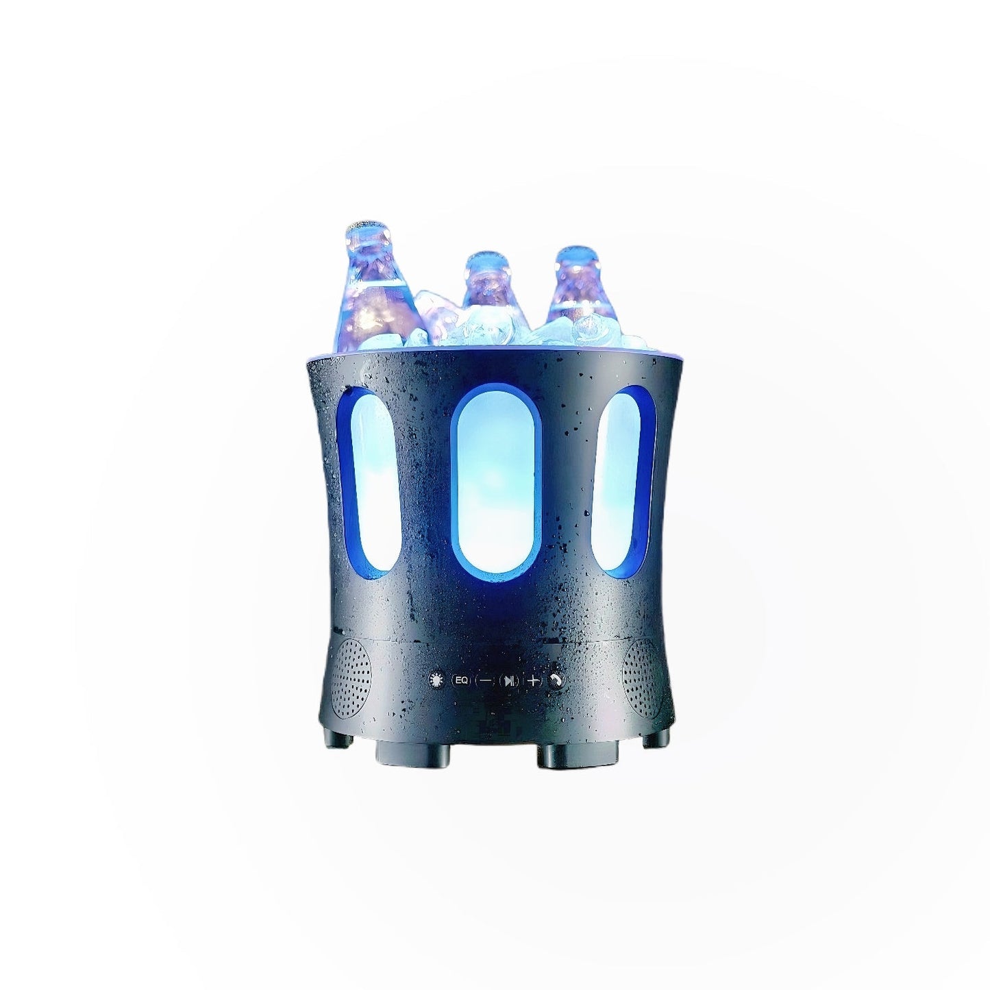 Vedenkestävä saunakaiutin - ZONE Bluetooth-kaiutin, jossa on vettä kestävä rakenne ja valaistus.