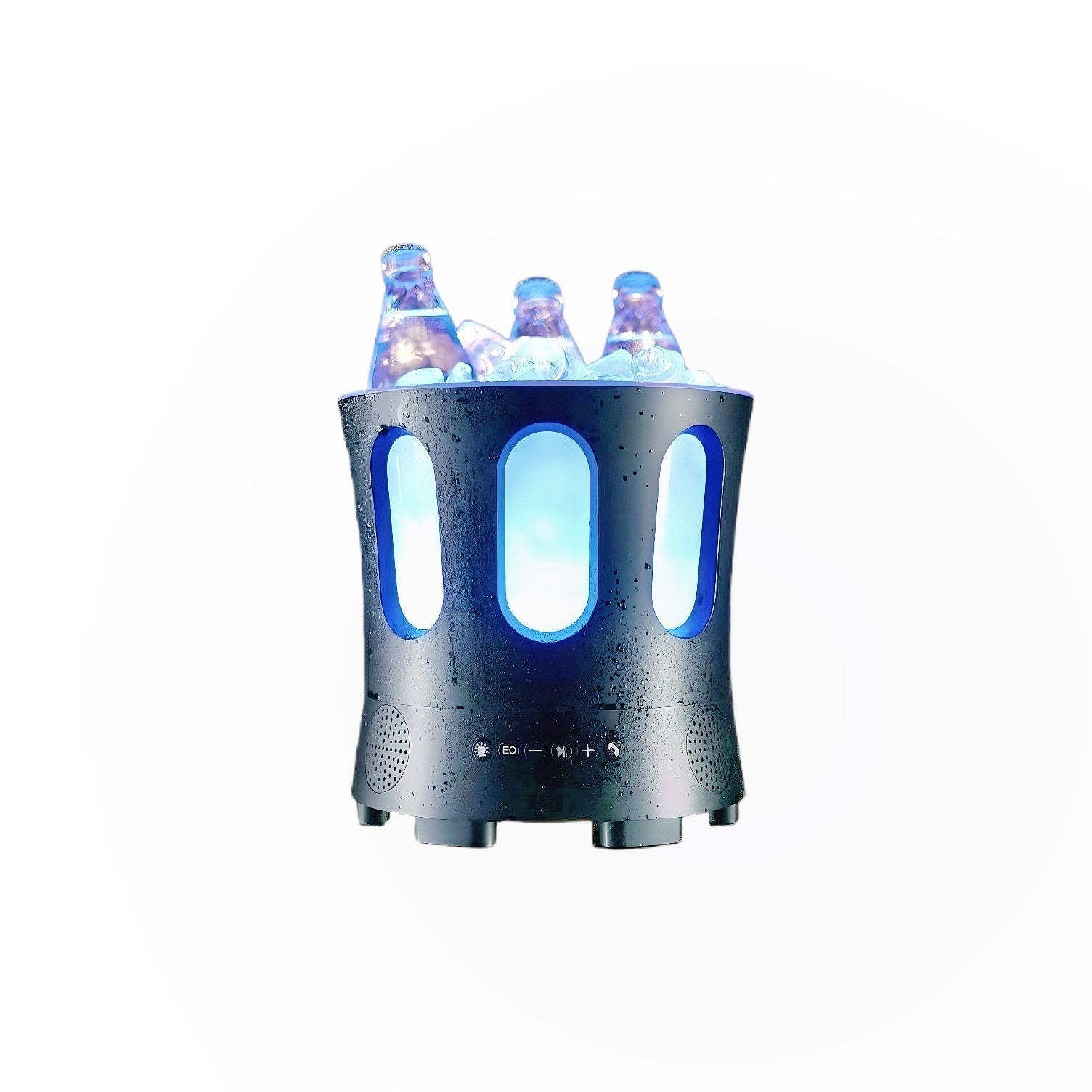 Vedenkestävä saunakaiutin - ZONE Bluetooth-kaiutin, jossa on vettä kestävä rakenne ja valaistus.