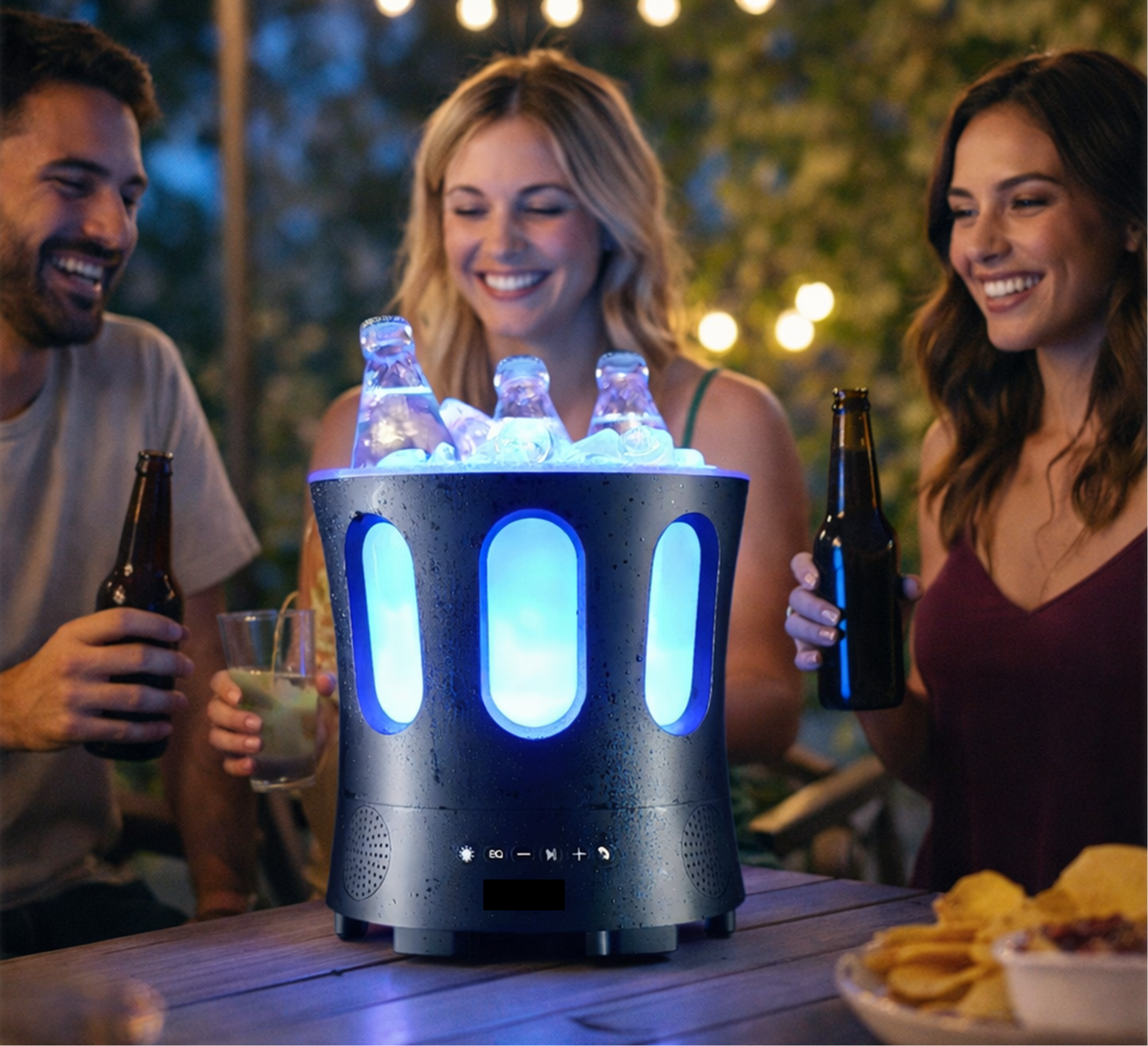 ZONE – Saunakaiutin. Vedenkestävä Bluetooth-kaiutin, tunnelmavalo ja jääastia samassa laitteessa.